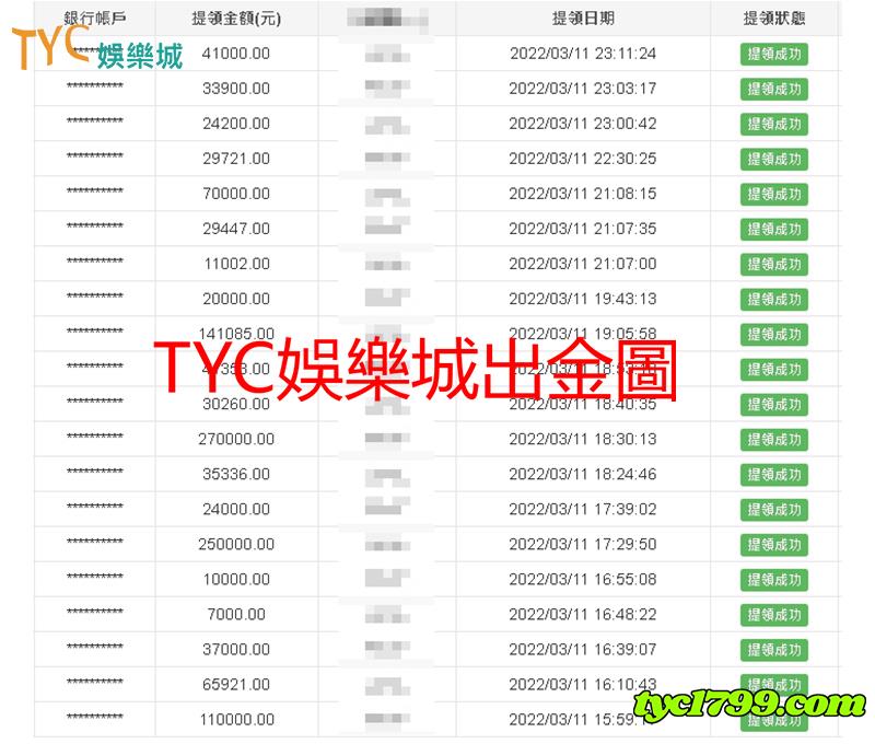 TYC出金不造假 就給你最真實的感受！